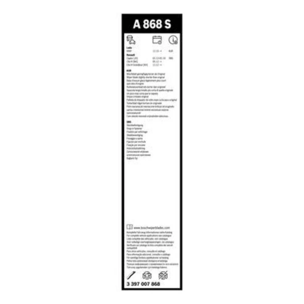 Vorne Scheibenwischer BOSCH AeroTwin für Renault Clio 4 BH Schrägheck