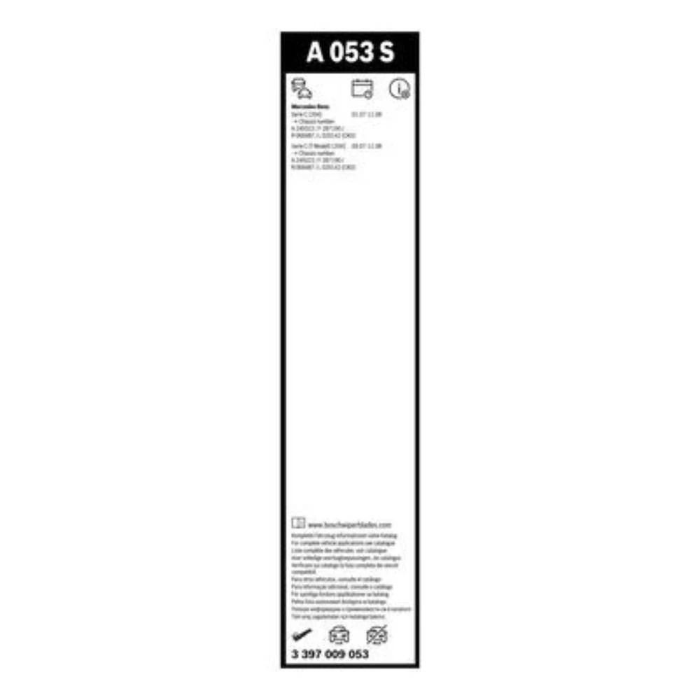 Vorne Scheibenwischer BOSCH AeroTwin für Mercedes C-Klasse W204 Limousine 03.2007-11.2008