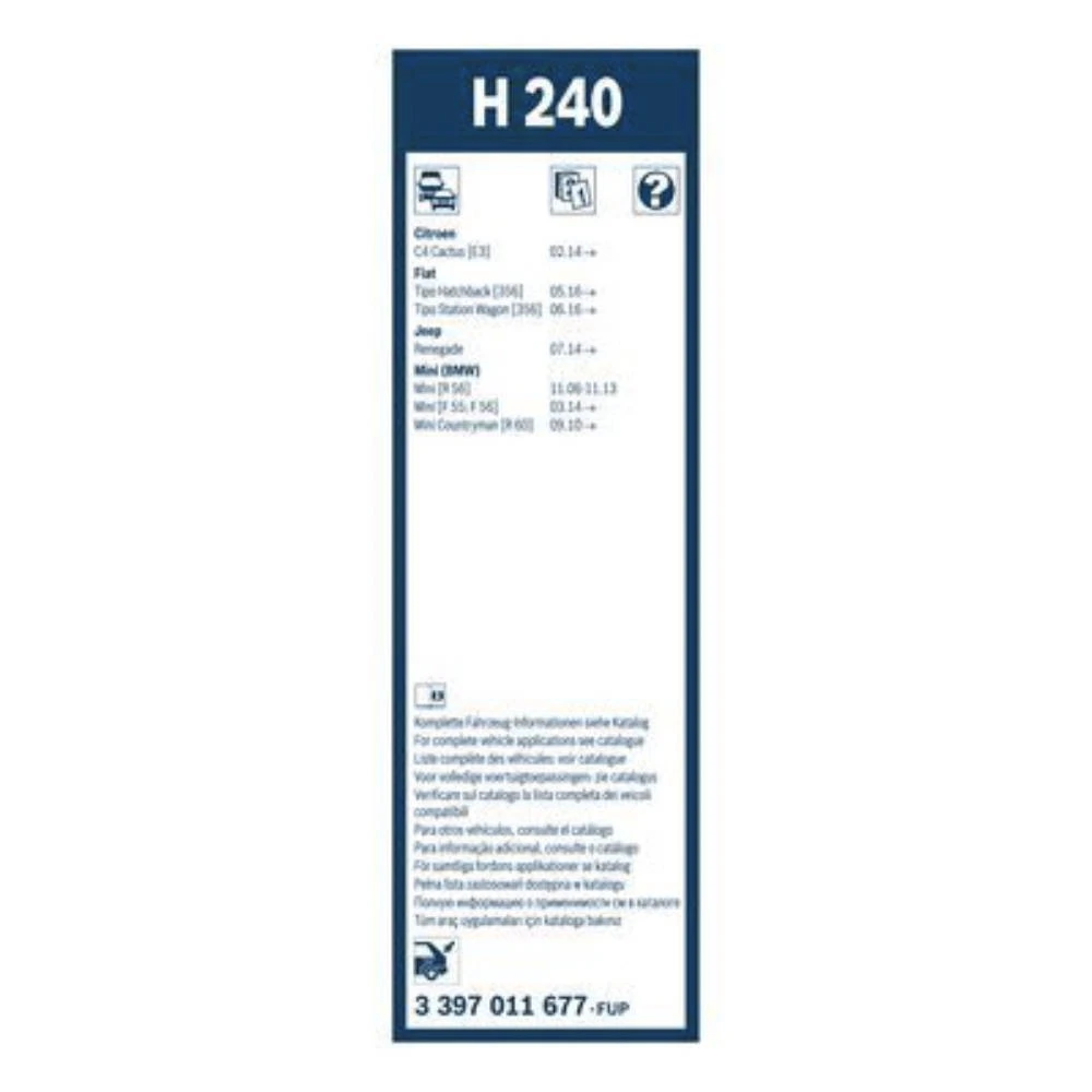 Hinten Scheibenwischer BOSCH Rear für MINI One 3 R56 Schrägheck 04.2012-10.2014