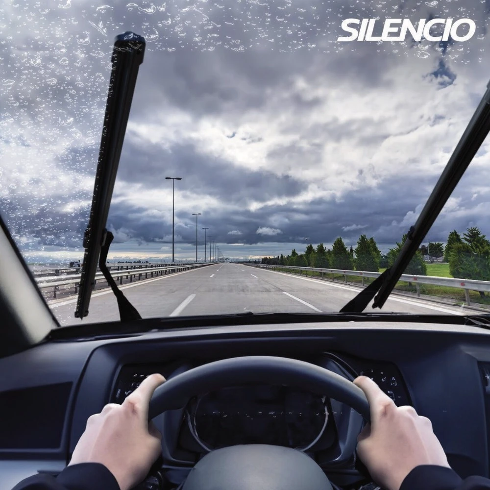 Vorne Scheibenwischer Valeo Silencio Flat für Mercedes C-Klasse W204 Limousine 12.2008-12.2012 mit Seitenadapter