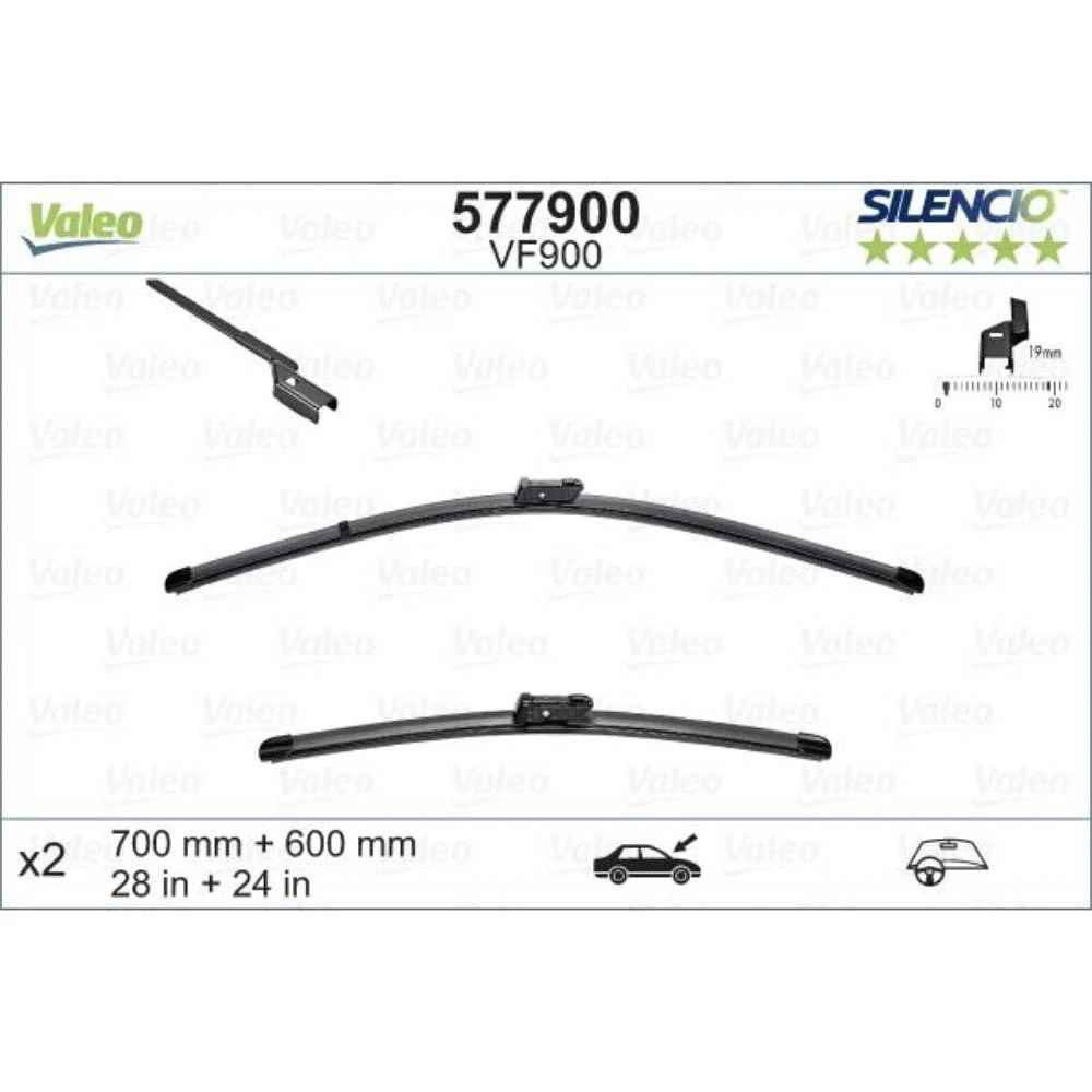 Vorne Scheibenwischer Valeo Silencio Flat für Opel Astra K Sports Tourer 5 Kombi