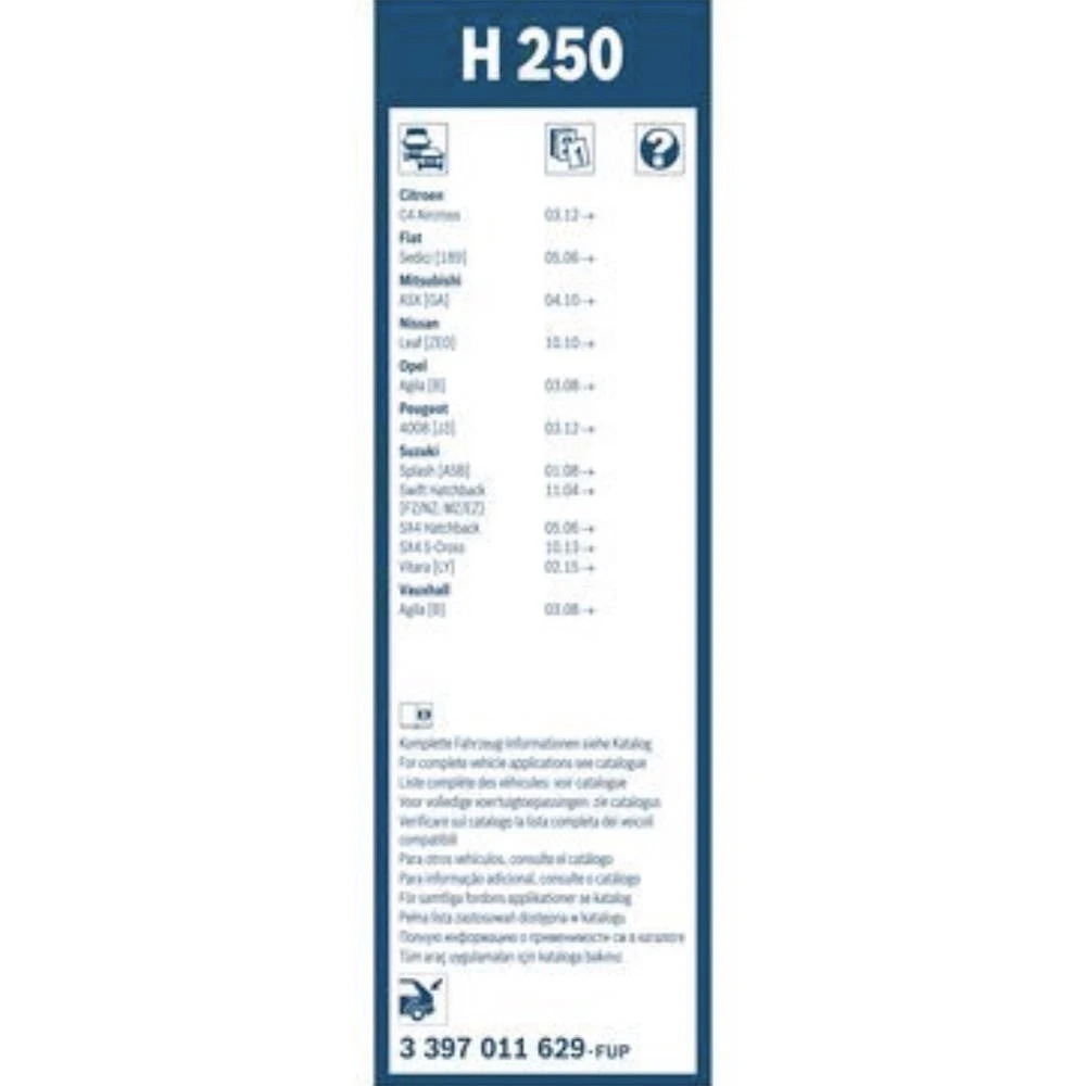 Hinten Scheibenwischer BOSCH Rear für Peugeot 4008 SUV