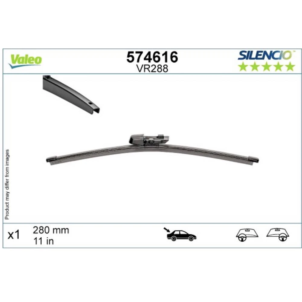 Hinten Scheibenwischer Valeo Silencio Rear für SEAT Ateca SUV KH7 12.2022-