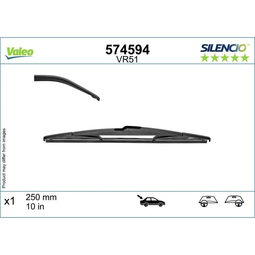 Hinten Scheibenwischer Valeo Silencio Rear für Opel Astra K Sports Tourer 5 Kombi