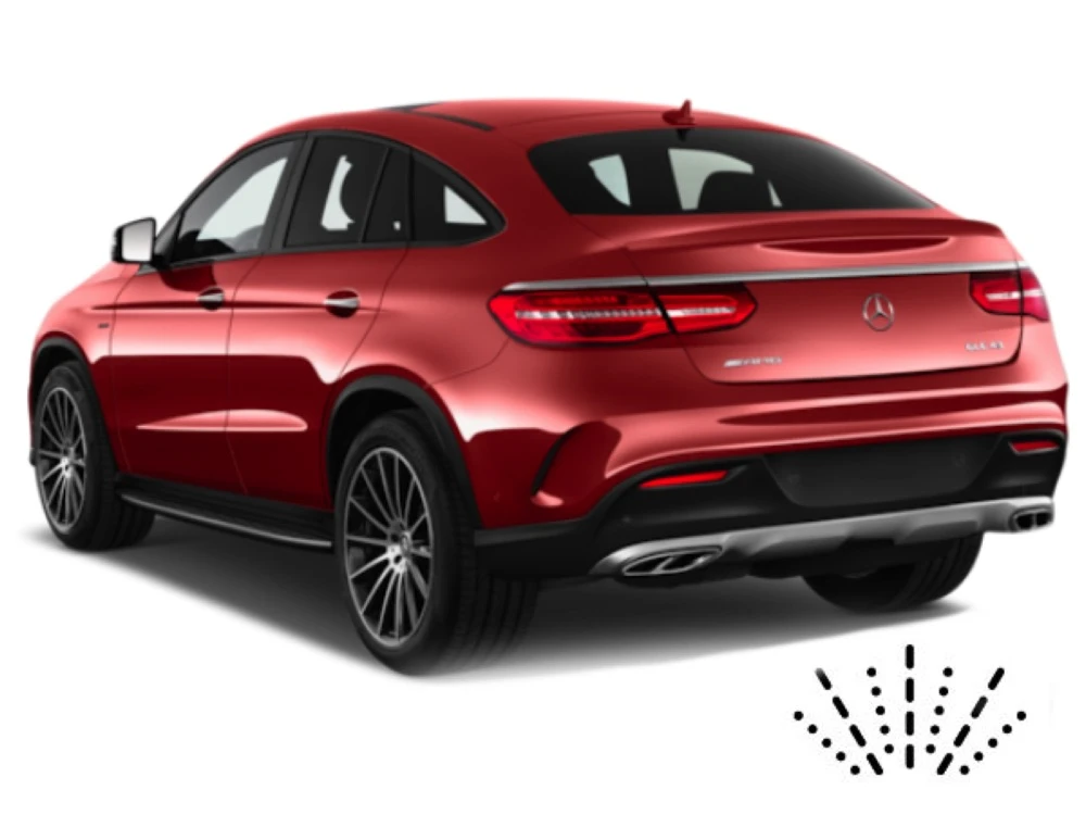 Mercedes GLE-Klasse C292 SUV Coupe mit Dusen am Wischerblatt Scheibenwischer