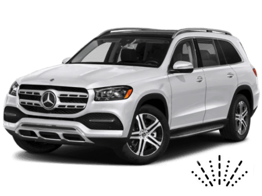Mercedes GLS-Klasse X167 SUV mit Dusen am Wischerblatt Scheibenwischer