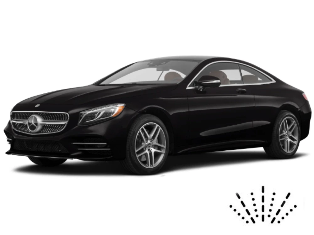 Mercedes S-Klasse C217 Coupe mit Dusen am Wischerblatt Scheibenwischer
