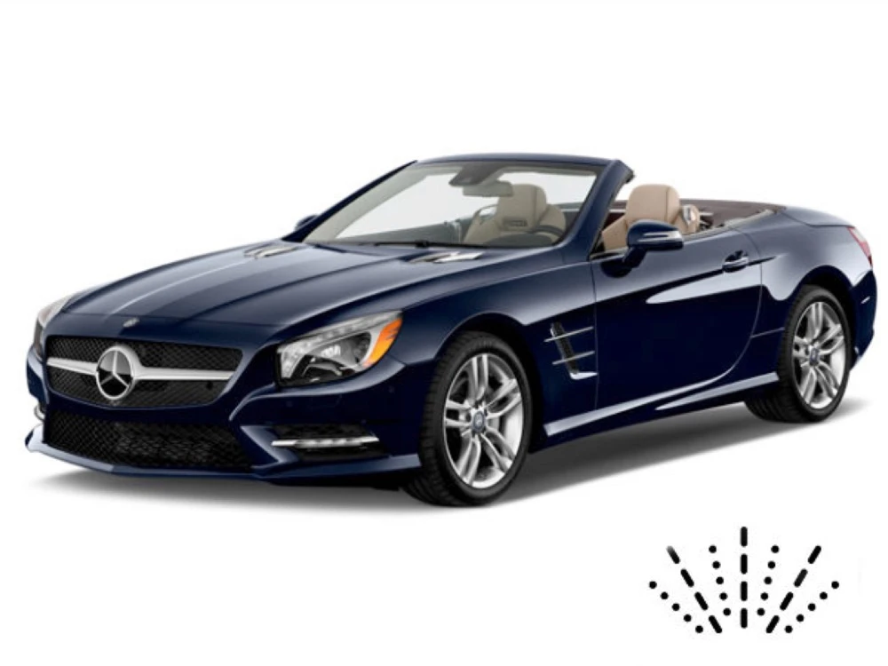 Mercedes SL-Klasse R231 Coupe mit Dusen am Wischerblatt Scheibenwischer