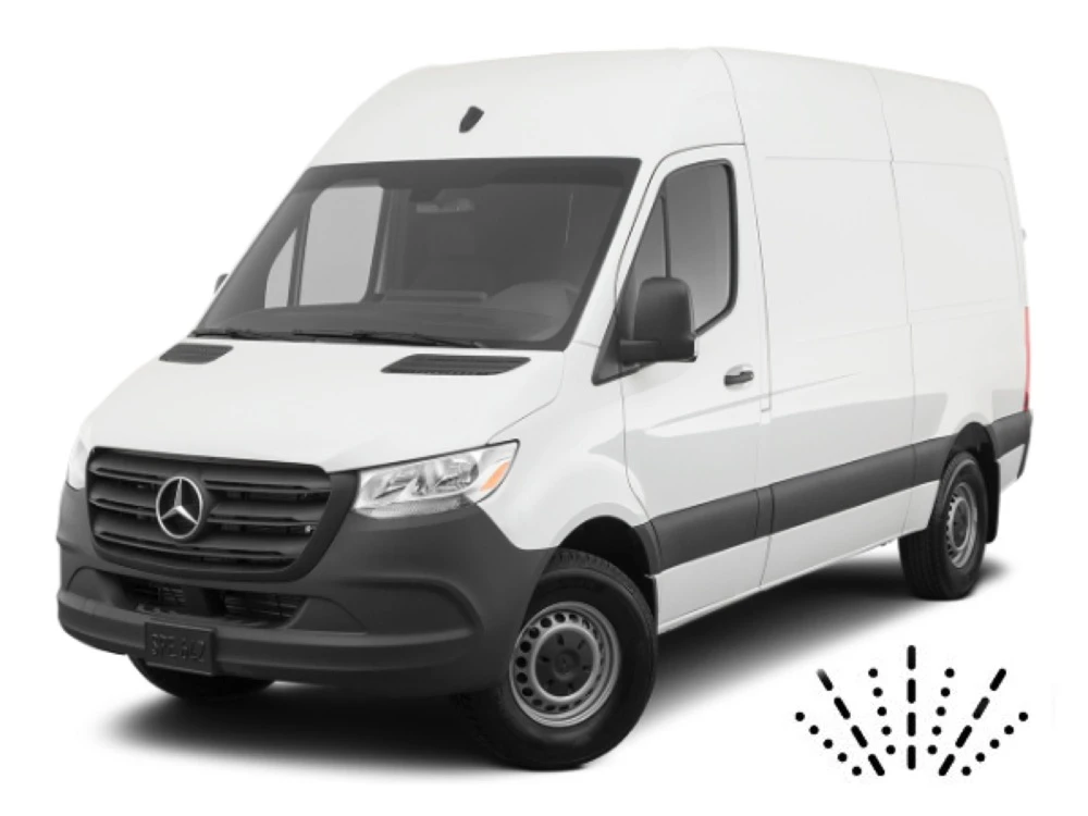 Mercedes Sprinter 3 W907 | W910 mit Dusen am Wischerblatt Scheibenwischer