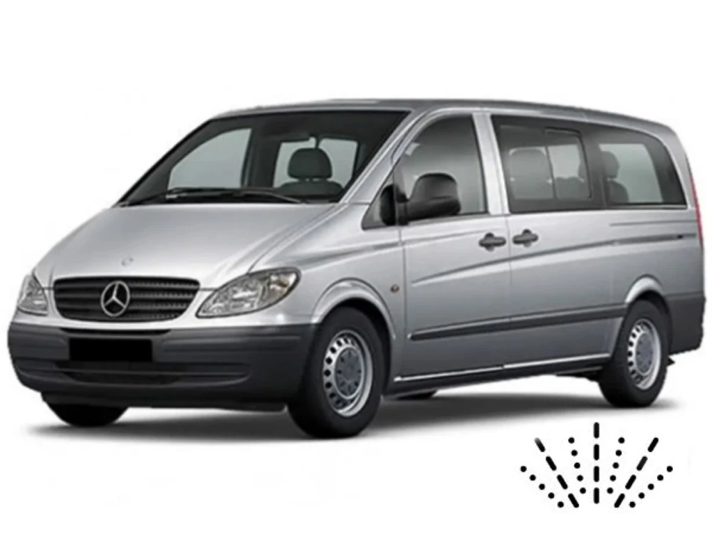 Mercedes Viano W639 10.2003-08.2005 mit Dusen am Wischerblatt Scheibenwischer