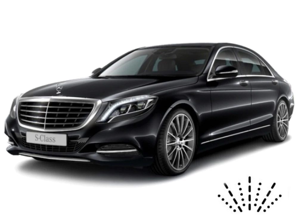 Mercedes S-Klasse W222 Limousine mit Dusen am Wischerblatt Scheibenwischer