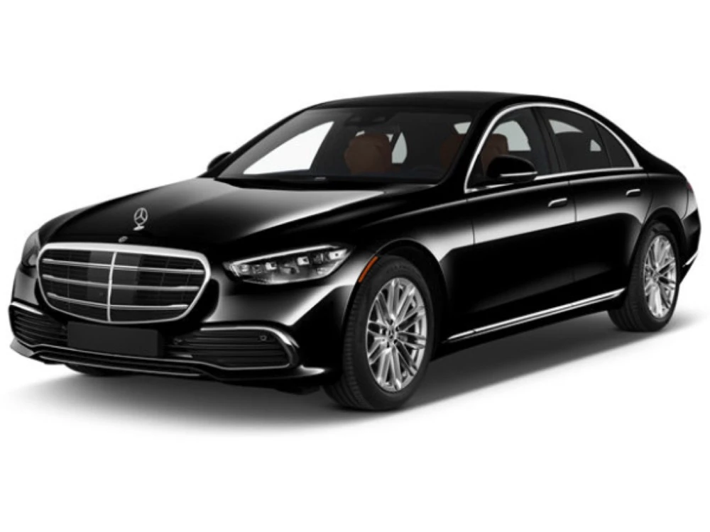 Mercedes S-Klasse W223 Limousine mit Dusen am Wischerblatt Scheibenwischer