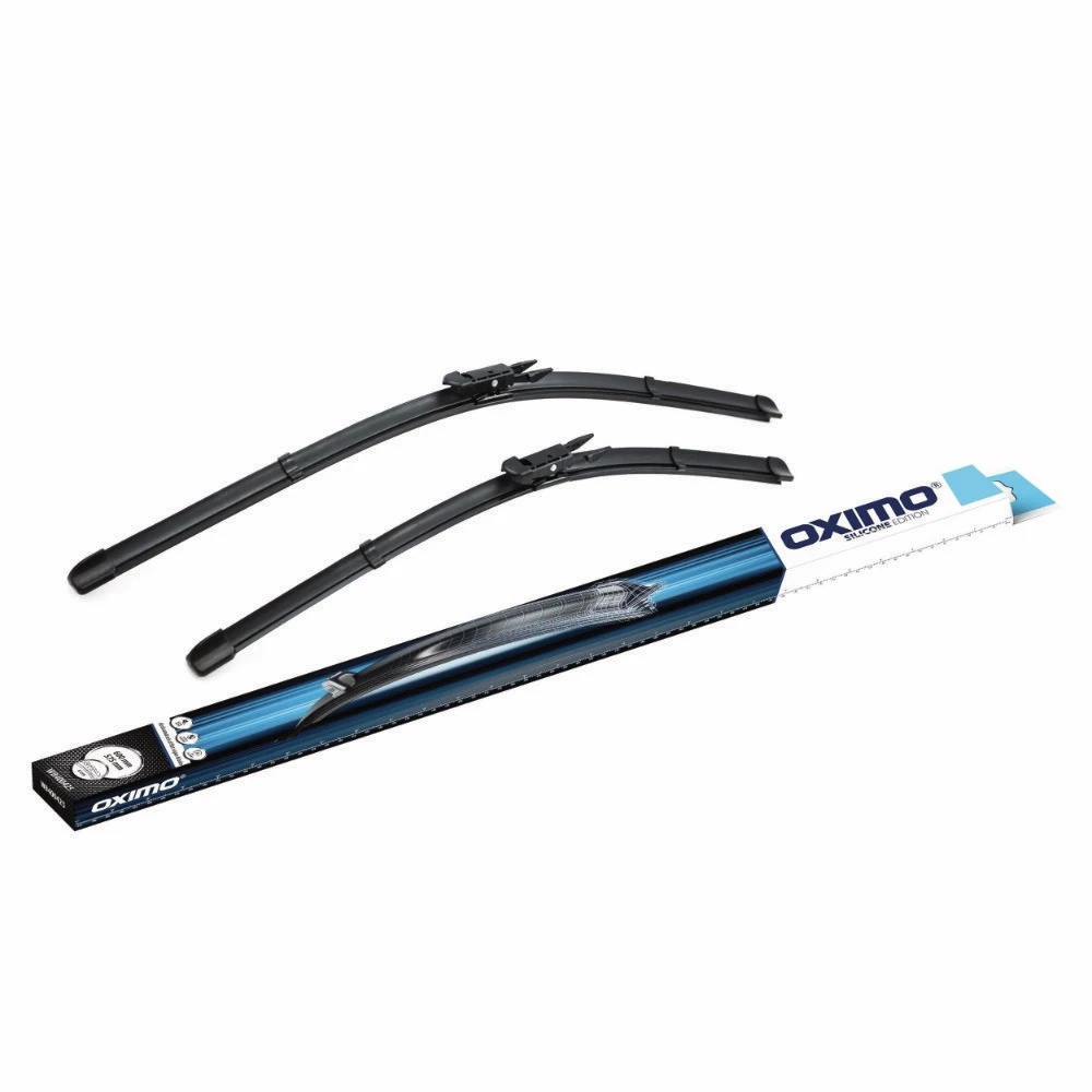 Vorne Scheibenwischer Oximo Silicone OEM für SAAB 9-3 Cabrio 02.2008-12.2014 schmaler Adapter