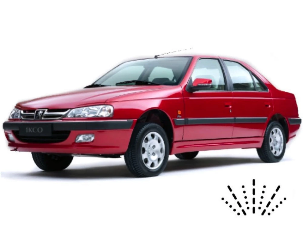 Peugeot Pars Limousine mit Dusen am Wischerblatt Scheibenwischer